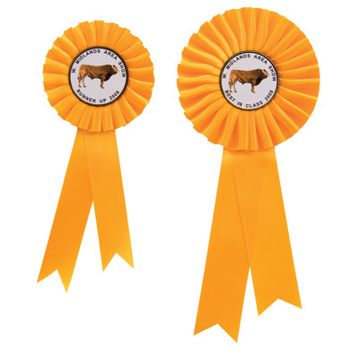 Champion Yellow Rosette available in 2 sizes