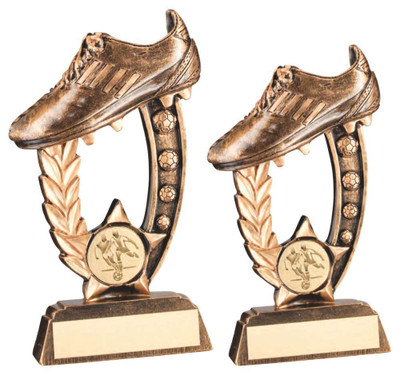 Little League Football Boot Trophy in 2 sizes