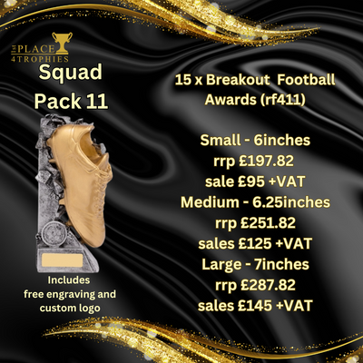 Breakout Football Squad Pack Set of 15 Awards