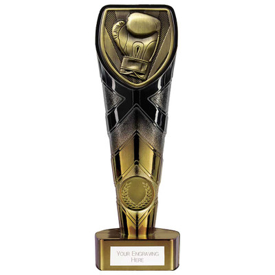 Karate Award Black & Gold Fusion Cobra Trophy