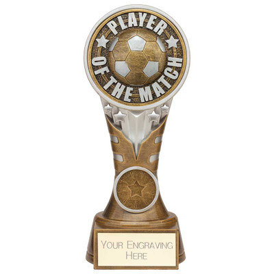 Player of the Match Award Football Trophy Engraved With Custom Club Logo