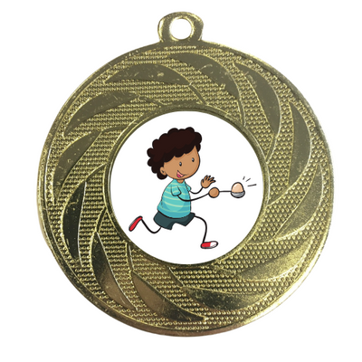 Egg & Spoon Race Medal Sports Day Award School Nursery Prize