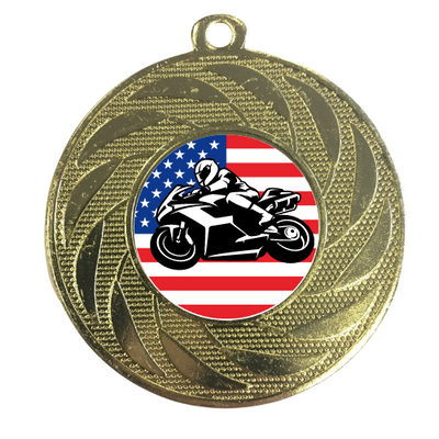 USA Bike Tour Medal Route 66 Motorbike Motorcycle Coast to Coast