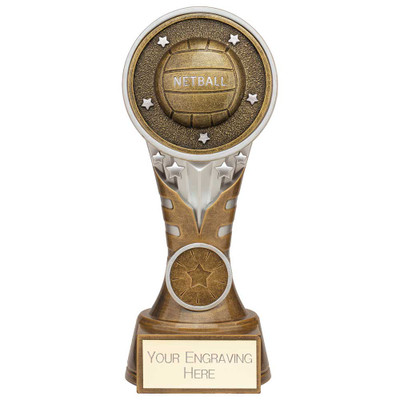 Ikon Tower Netball Award Custom Club Logo Personalised Engraving