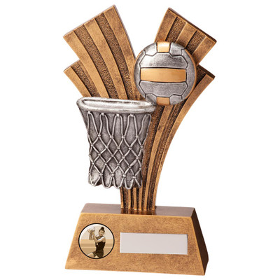Xplode Netball Award With Custom Logo Personalised Engraving