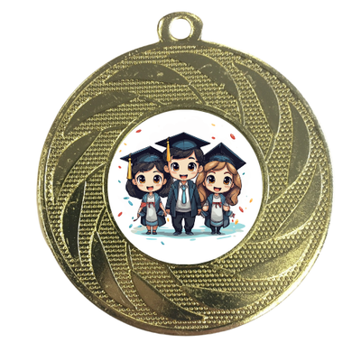 Graduation Medal Award Personalised Engraving Children's Prize Nursery School College University