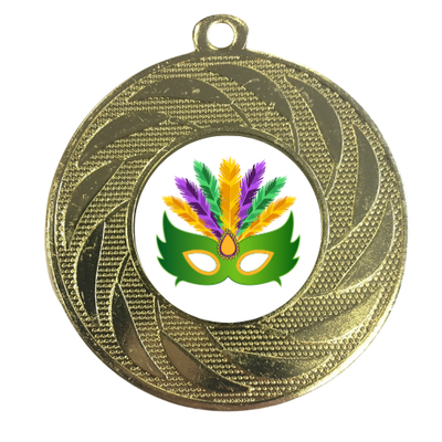 Mardi Gras Medal New Orleans Carnival Medal Award Summer Event Charity Party Prize