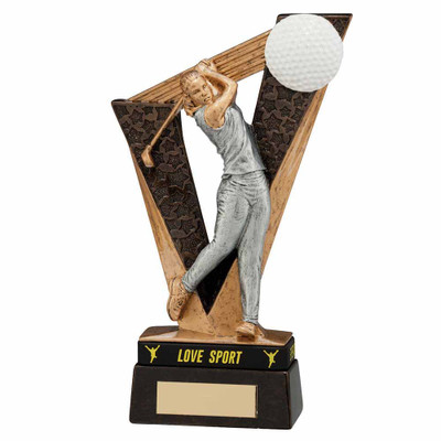Victory Golfer Female Award 180mm Free Personalised Engraving