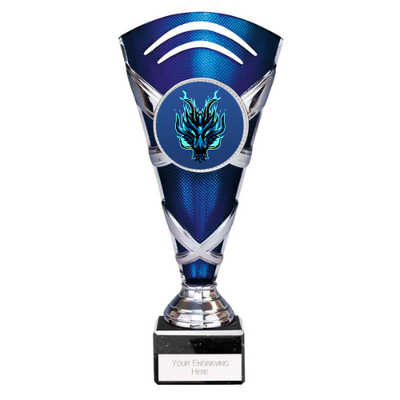 Martial Arts Award X Factors Multisport Cup Blue & Silver Trophy