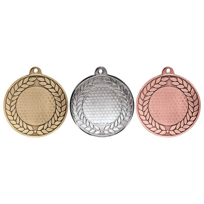 Golf Medal Aviator Award 50mm Free Personalised Engraving