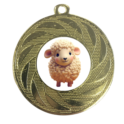 Farm Sheep Medal Award 50mm Lambing Sheep Racing NSA Event Prize Country Festival