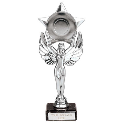 Victory Star Multisport Silver Award Female Figure Angel Fairy Custom Logo Personalised Engraving