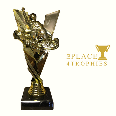 Go Kart Racing Car Award 8" Free Personalised Engraving at 1st Place 4 Trophies 