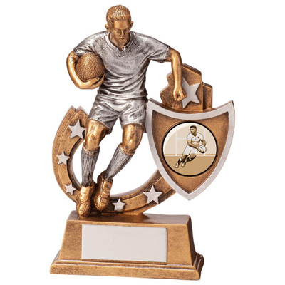Galaxy Rugby Award Male Player Trophy Custom Logo & Free Engraving 