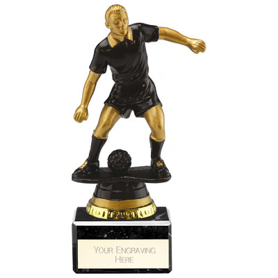 Boys' Football Award Gold Cyclone Trophy Personalised Engraving