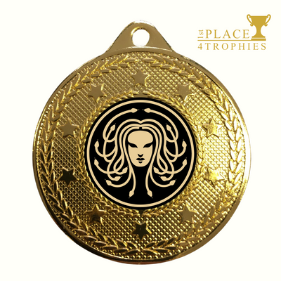 Medusa Medal Award 50mm Fancy Dress Party Trick or Treat Spooky Prize Free Engraving
