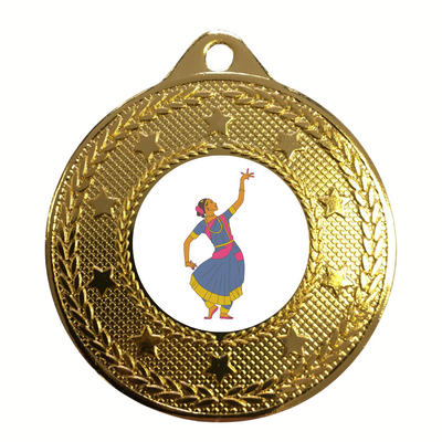 Kathak Bollywood Dance Medal Award 50mm Prize