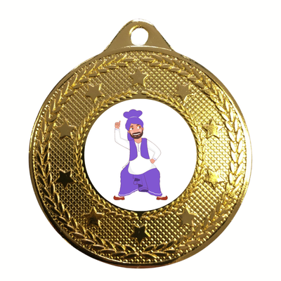 Punjabi Bhangra Dance Medal Award 50mm Jugnu Bollywood Filmi Dancing Prize