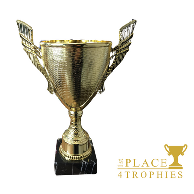 Torrance Gold Handled Cup 11.5" Award Free Engraving 1st Place 4 Trophies