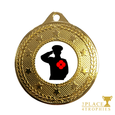 Remembrance Soldier Medal Award Poppy Day Memorial
