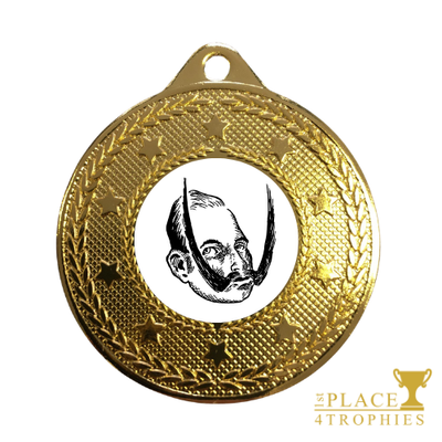 Movember Medal Award Longest Moustache Prize Personalised Engraving
