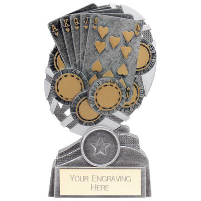 The Stars Poker Cards Plaque Award