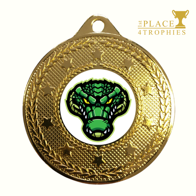 Crocodile Medal Award With Personalised Engraving at 1st Place 4 Trophies