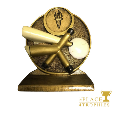 Snooker Cue Trophy Custom Club Logo Pool Award