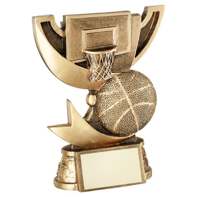 Gold Cup Award For Basketball Free Engraving at 1st Place 4 Trophies