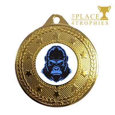 Blue Gorilla Medal Sports Medal With Personalised Engraving
