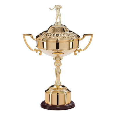 Sterling Gold Plated Golf Cup Presentation Award