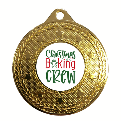 Christmas Baking Crew Medal Award Personalised Prize