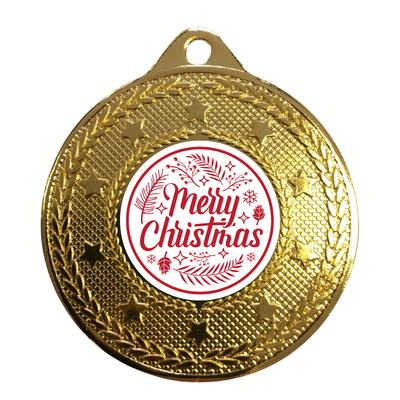 Merry Christmas Personalised Medal Gift Stocking Filler