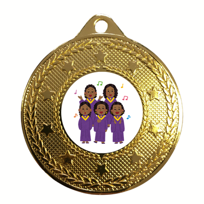Gospel Choir Medal Award Personalised Engraving Church Singing Group 