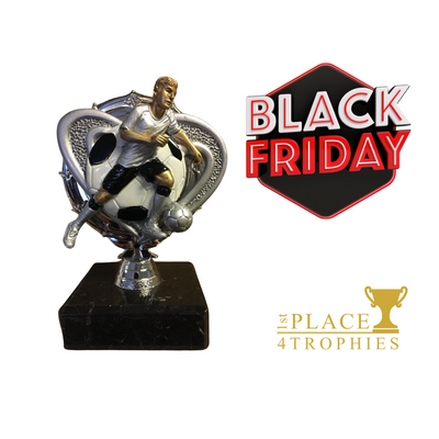 4.5" Mini Silver Footballer Trophy