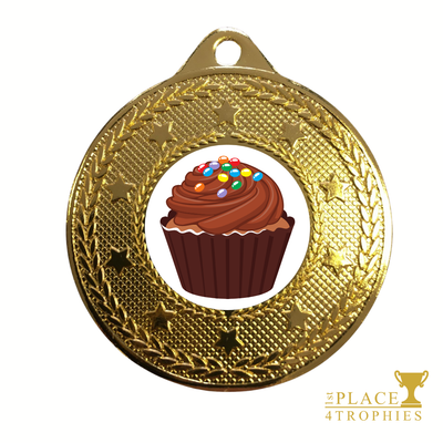 Chocolate Cupcake Medal Award Baking Prize 