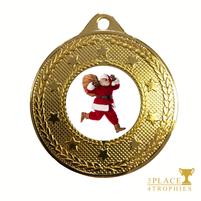Santa Run Medal Award Charity Event Fun Run Santa Dash Personalised Engraving