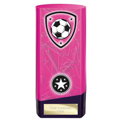 Prime Pink Football Tower Award Football Club Trophy Girls Team Ladies Women