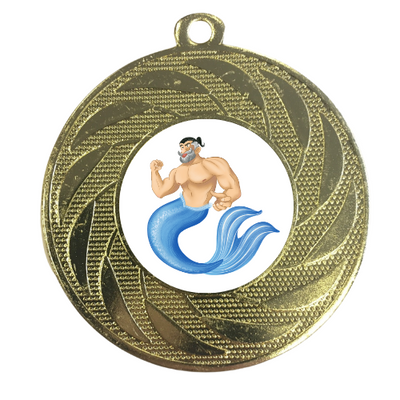 Merman Medal Award Swimming Prize Novelty Aquaman