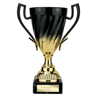 Intrepid Trophy Black & Gold 7" Cup Free Personalised Engraving
