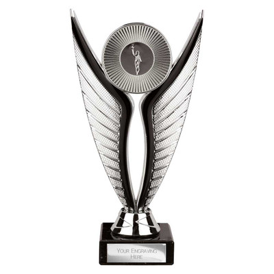 Eagle Trophy Silver & Black 195mm Free Personalised Engraving