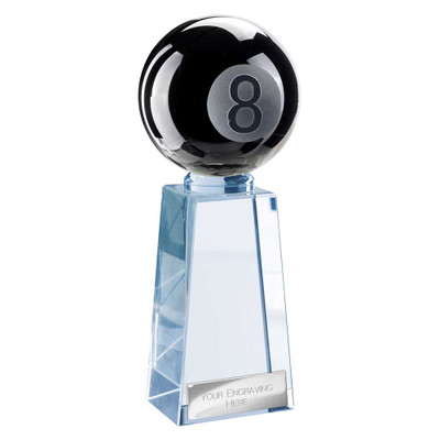 Cataclysm Pool Black & Clear Glass Award 5.5"