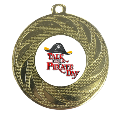 Talk Like a Pirate Day Medal Challenge Funny Prize Award