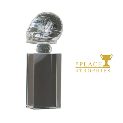 Racing Glass Column 6" Award Free Plate Engraving