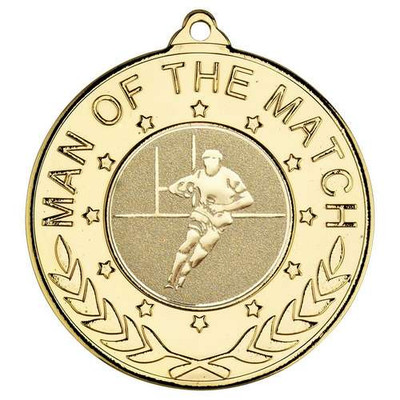 Rugby Man Of The Match Medal Personalised Engraving