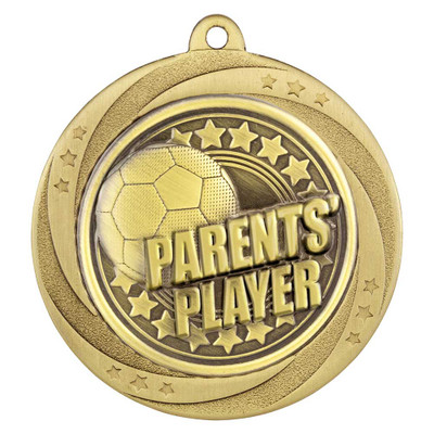Gold Superstar Parents' Player Medal 60mm
