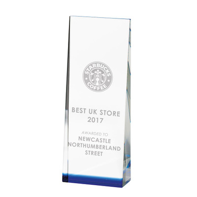 Legend Crystal Award With Personalised Laser Engraving at 1st Place 4 Trophies