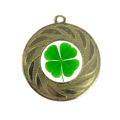 4 Leaf Clover Medal Award St Patrick's Day Lucky Irish Celebration Competition Prize