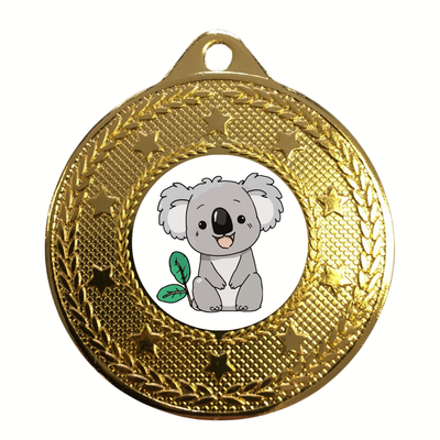 Koala Medal Award Personalised Engraving Zoo Party Prize Australia Day 