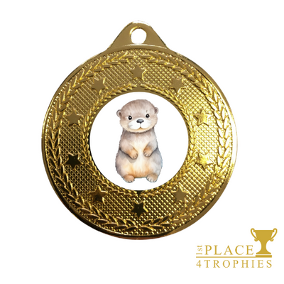 Otter Medal Award Personalised Engraving Nature Animal Experience Children's Party Prize 